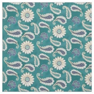 Marokkaans paisley Floral Art Pattern Small Repept Stof