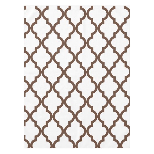 Marokkaans patroon: Bruin Tafelkleed (Voorkant)