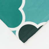 Marokkaans patroon fleece deken (Hoek)
