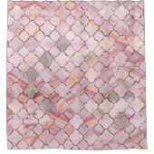 Marokkaans patroon in marmer- en kwartskristalteks douchegordijn (Voorkant)