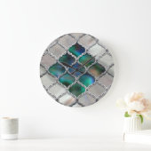 Marokkaans patroon op de parel en de kleurschaal grote klok (Huis)