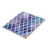 Marokkaans patroon: Paars Tegeltje (Zijkant)