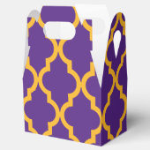 Marokkaans Patroon: Paarse & Goud Bedankdoosjes (Geopend)