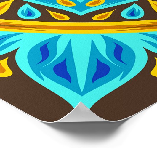 Marokkaans patroon poster (Hoek)