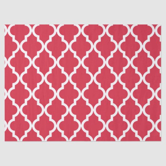 Marokkaans patroon: Rood Tissuepapier (Voorkant)