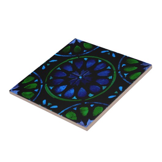 Marokkaans patroon tegeltje (Zijkant)