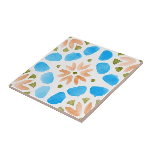 Marokkaans patroon tegeltje (Zijkant)