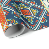 Marokkaans patroon van mozaïekillustraties cadeaupapier (Rol Hoek)