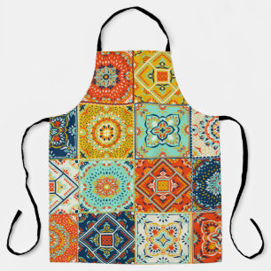Marokkaans patroon van mozaïekillustraties schort