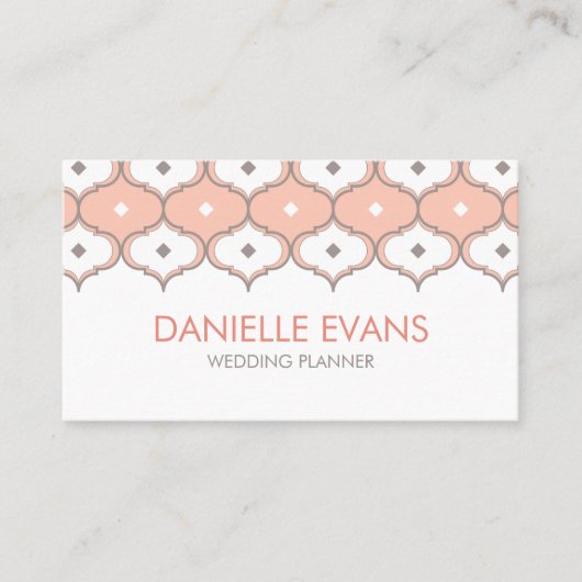 Marokkaans patroon visitekaartje (Voorkant)