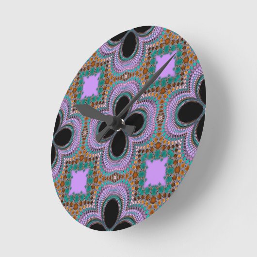 Marokkaans plantaardig patroon ronde klok (Hoek)