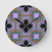 Marokkaans plantaardig patroon ronde klok (Voorkant)