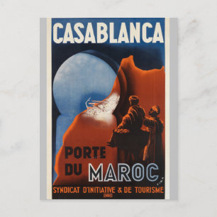 Marokkaans portret met casablanca Briefkaart