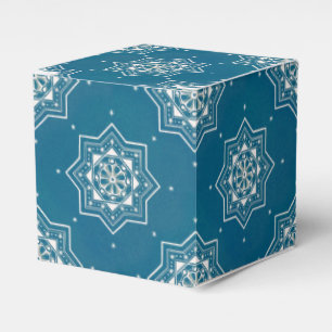 Marokkaans Portugees blauw Azulejos Tile Pattern Bedankdoosjes