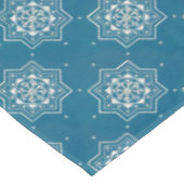 Marokkaans Portugees blauw Azulejos Tile Pattern Tafelkleed (Gekanteld)