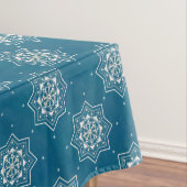 Marokkaans Portugees blauw Azulejos Tile Pattern Tafelkleed (Voorbeeld)