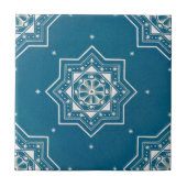 Marokkaans Portugees blauw Azulejos Tile Pattern Tegeltje (Voorkant)