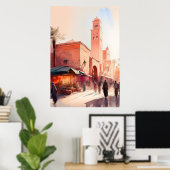 Marokkaans poster (Thuiskantoor)