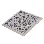 Marokkaans Quatrefoil Ornament Tegeltje (Zijkant)