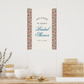 Marokkaans rooster geometrische mandala bruiloft poster (Keuken)