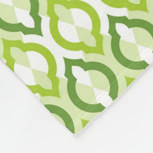 Marokkaans stijlpatroon fleece deken (Hoek)