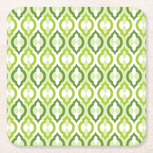 Marokkaans stijlpatroon kartonnen onderzetters (Voorkant)