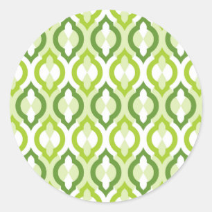 Marokkaans stijlpatroon ronde sticker
