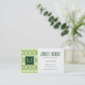 Marokkaans stijlpatroon visitekaartje (Staand voorkant)