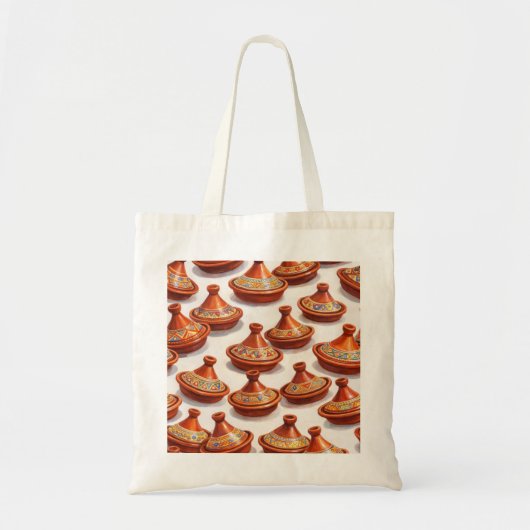 Marokkaans Tagine Pot Motief Tote Bag (Voorkant)