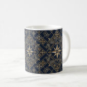 Marokkaans tapijt Compass Star Koffiemok (Voorkant rechts)