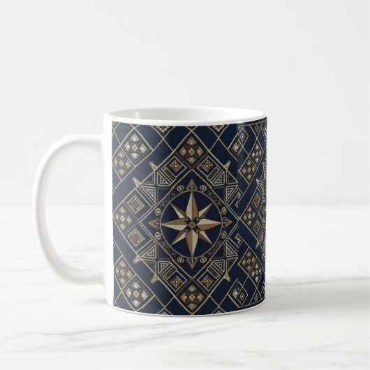 Marokkaans tapijt Compass Star Koffiemok (Links)