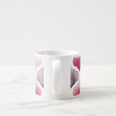 Marokkaans tapijt: Waterverf Tanger Pattern. Espresso Kop (Achterkant)