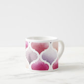 Marokkaans tapijt: Waterverf Tanger Pattern. Espresso Kop (Voorkant rechts)