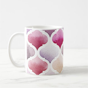 Marokkaans tapijt: Waterverf Tanger Pattern. Koffiemok