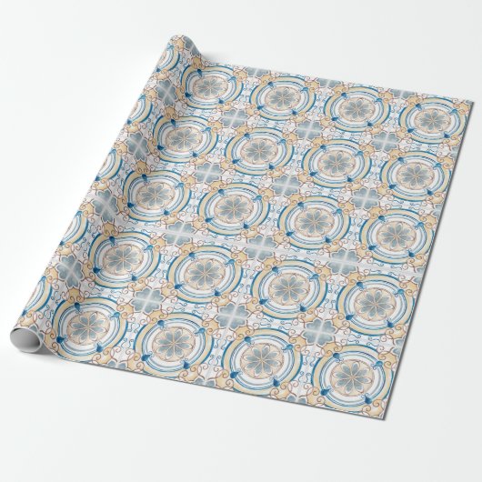Marokkaans tapijtenpapier cadeaupapier (Uitgerold)