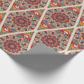 Marokkaans tapijtenpapier cadeaupapier (Hoek)