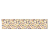 Marokkaans tegelgeel en blauw korte tafelloper (Horizontaal)