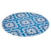 Marokkaans tegelpatroon - blauw en wit snijplank (Hoek)