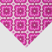 Marokkaans tegelpatroon - Fuchsia Pink Tissuepapier (Detail)