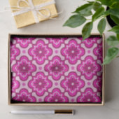 Marokkaans tegelpatroon - Fuchsia Pink Tissuepapier (Geschenk)