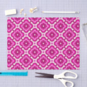 Marokkaans tegelpatroon - Fuchsia Pink Tissuepapier (Craft)