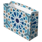 Marokkaans tegelpatroon groot cadeauzakje (Achterkant Gekanteld)