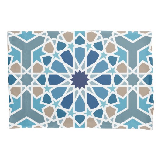 Marokkaans tegelpatroon kussensloop (Voorkant-Links)