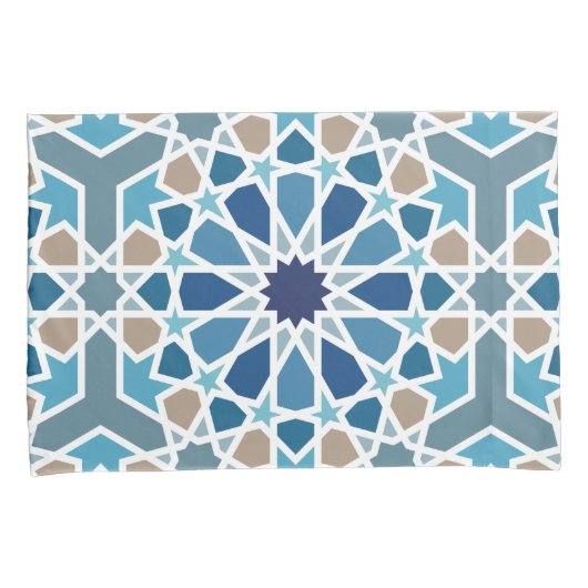 Marokkaans tegelpatroon kussensloop (Voorkant-Rechts)