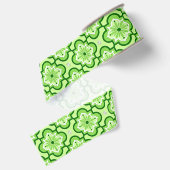 Marokkaans tegelpatroon - Lime Green Grosgrain Lint (Achterkant)