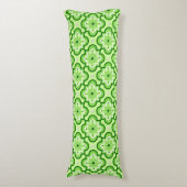 Marokkaans tegelpatroon - Lime Green Lichaamskussen (Voorkant Verticaal)