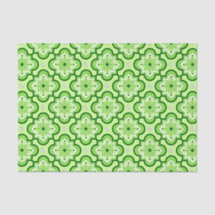 Marokkaans tegelpatroon - Lime Green Tissuepapier
