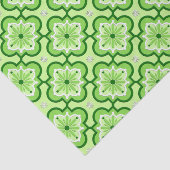 Marokkaans tegelpatroon - Lime Green Tissuepapier (Detail)