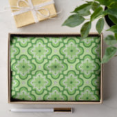 Marokkaans tegelpatroon - Lime Green Tissuepapier (Geschenk)