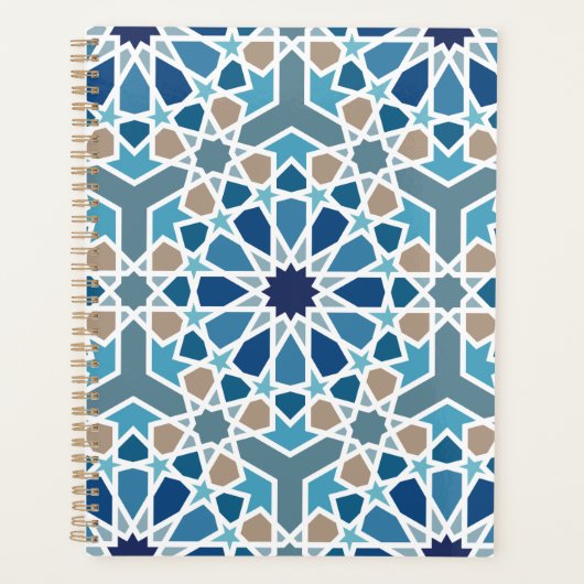 Marokkaans tegelpatroon planner (Voorkant)